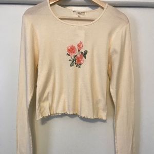 Floral Crop Long Sleeve